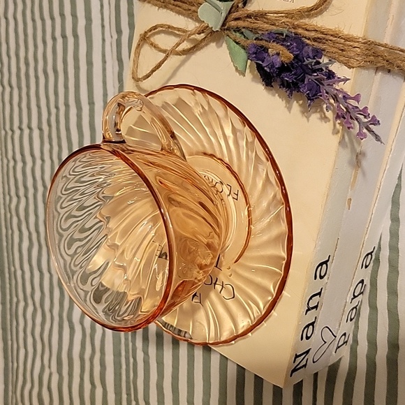 Vintage Pink Blush cup and saucer - Picture 1 of 5